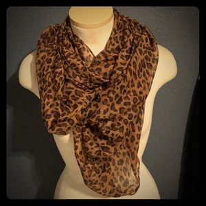 Leopard print scarf